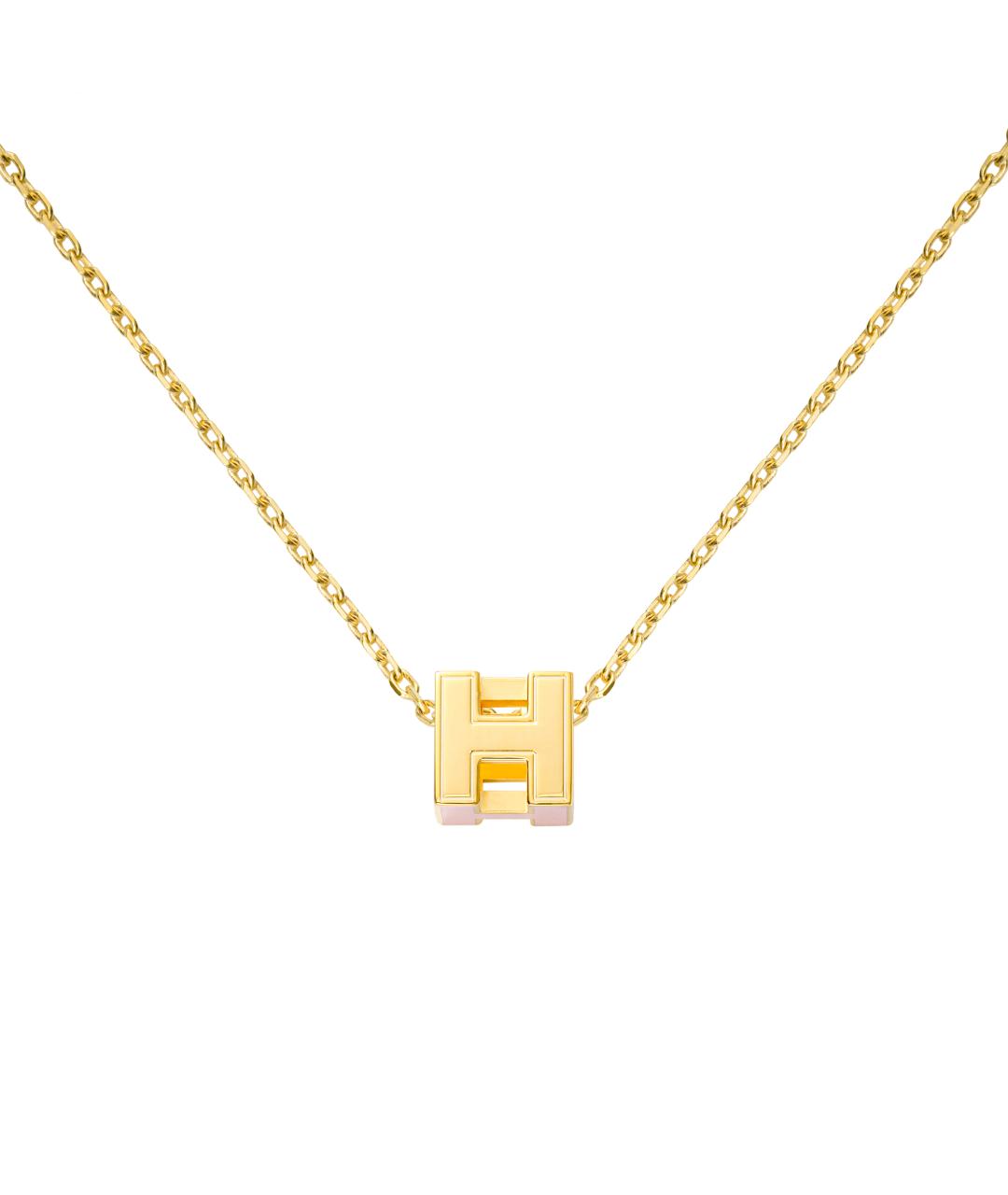 HERMES Розовая металлическая подвеска, фото 2