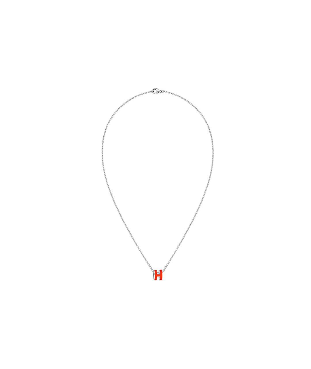 HERMES Оранжевая металлическая цепочка, фото 2