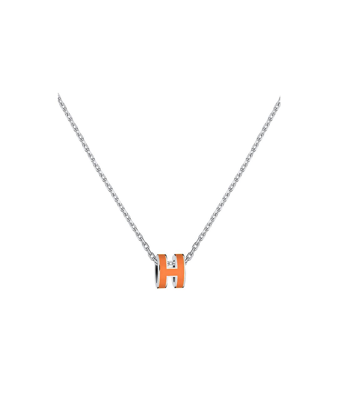 HERMES Оранжевая металлическая цепочка, фото 1