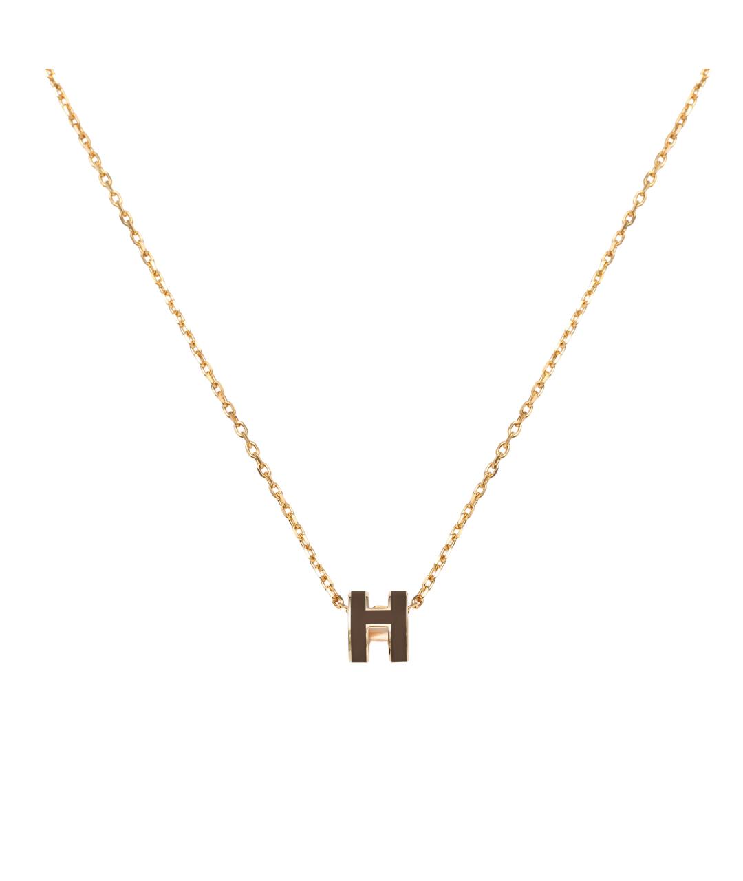 HERMES Золотая металлическая цепочка, фото 1