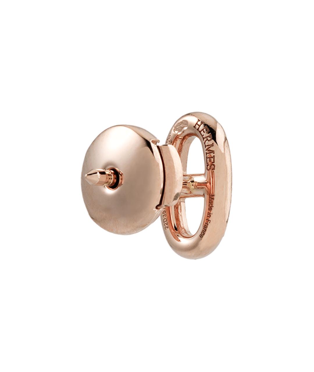 HERMES Золотые серьги из розового золота, фото 3