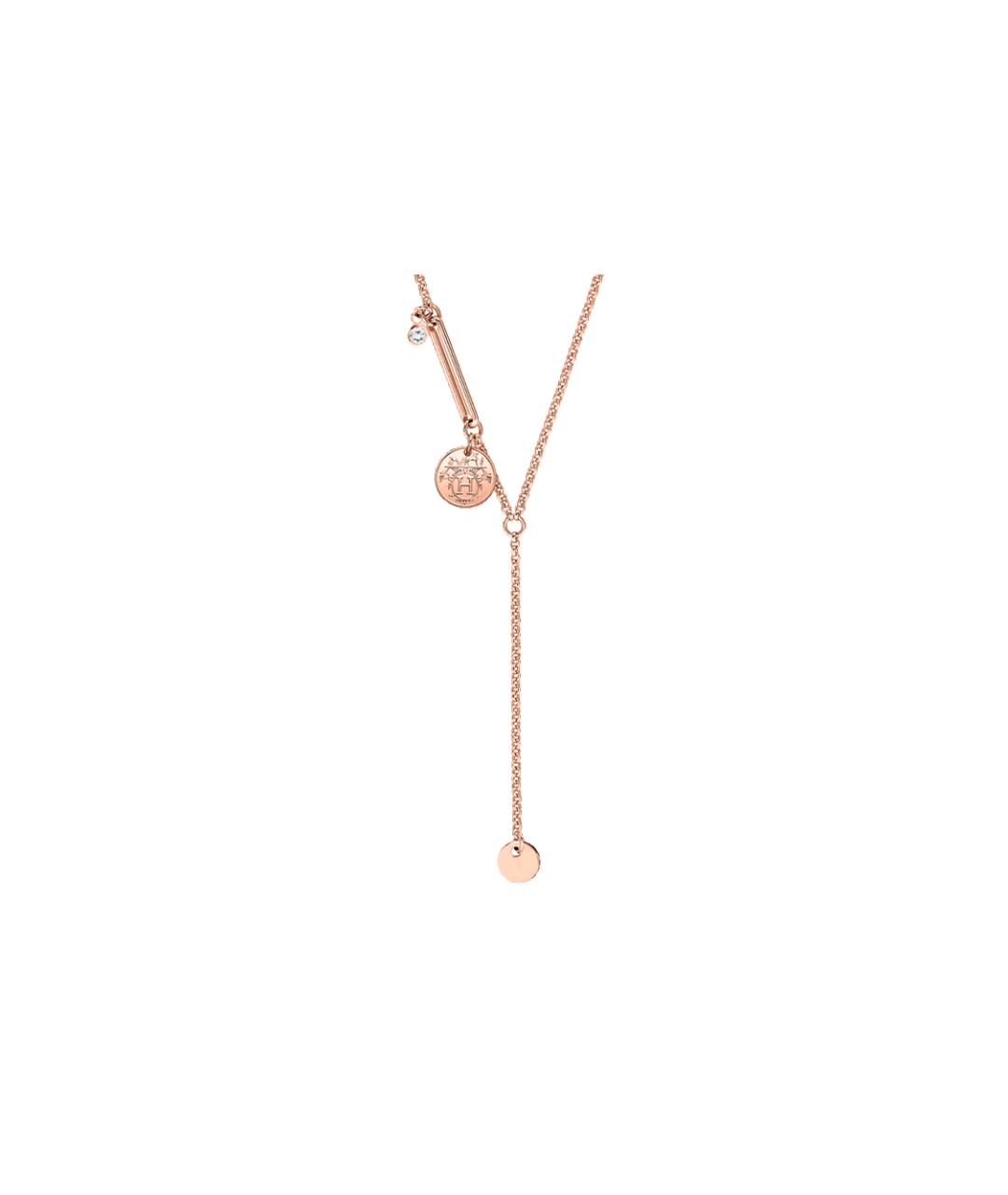 HERMES Розовая цепочка из розового золота, фото 1