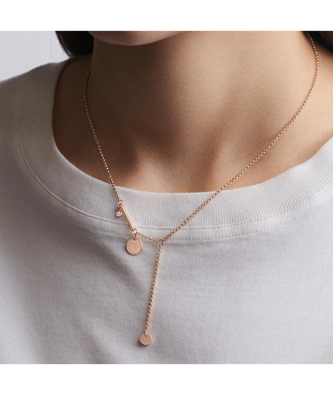 HERMES Розовая цепочка из розового золота, фото 3