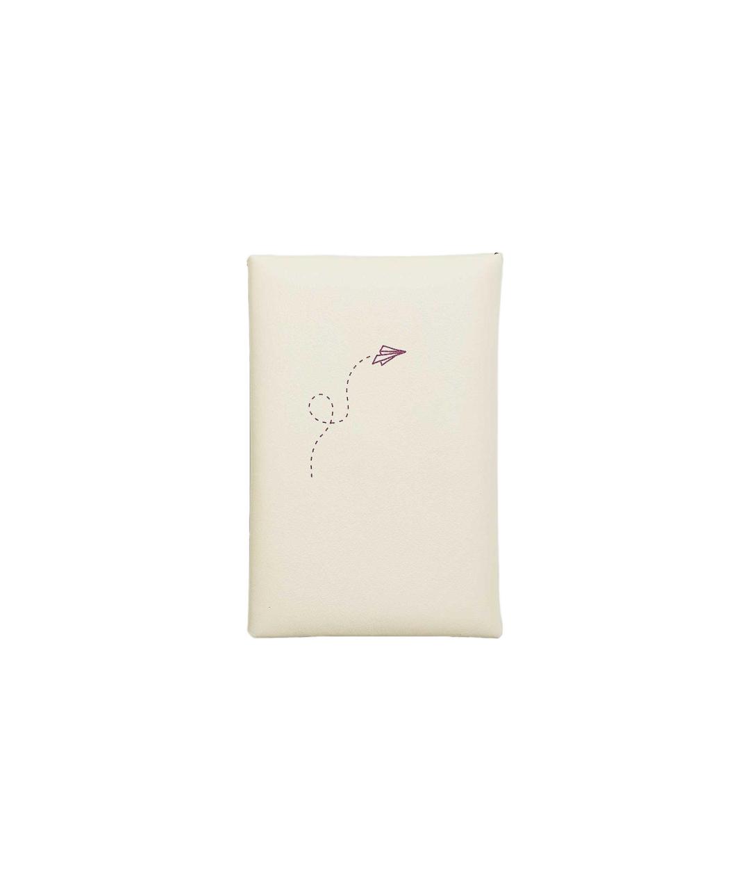 HERMES Белый кожаный кардхолдер, фото 2