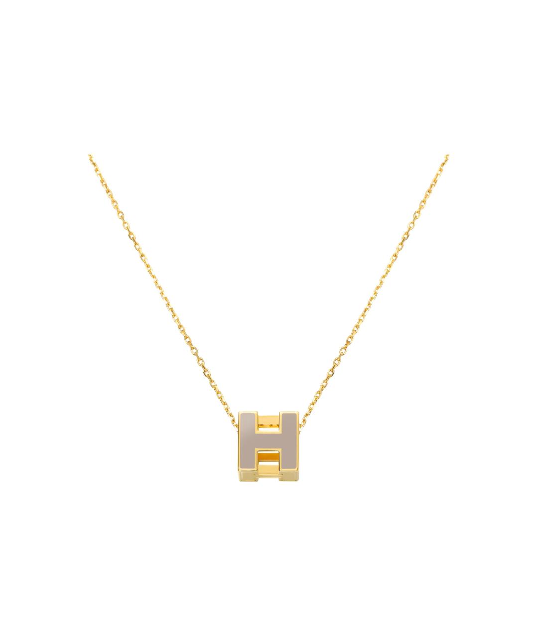 HERMES Серая металлическая подвеска, фото 1