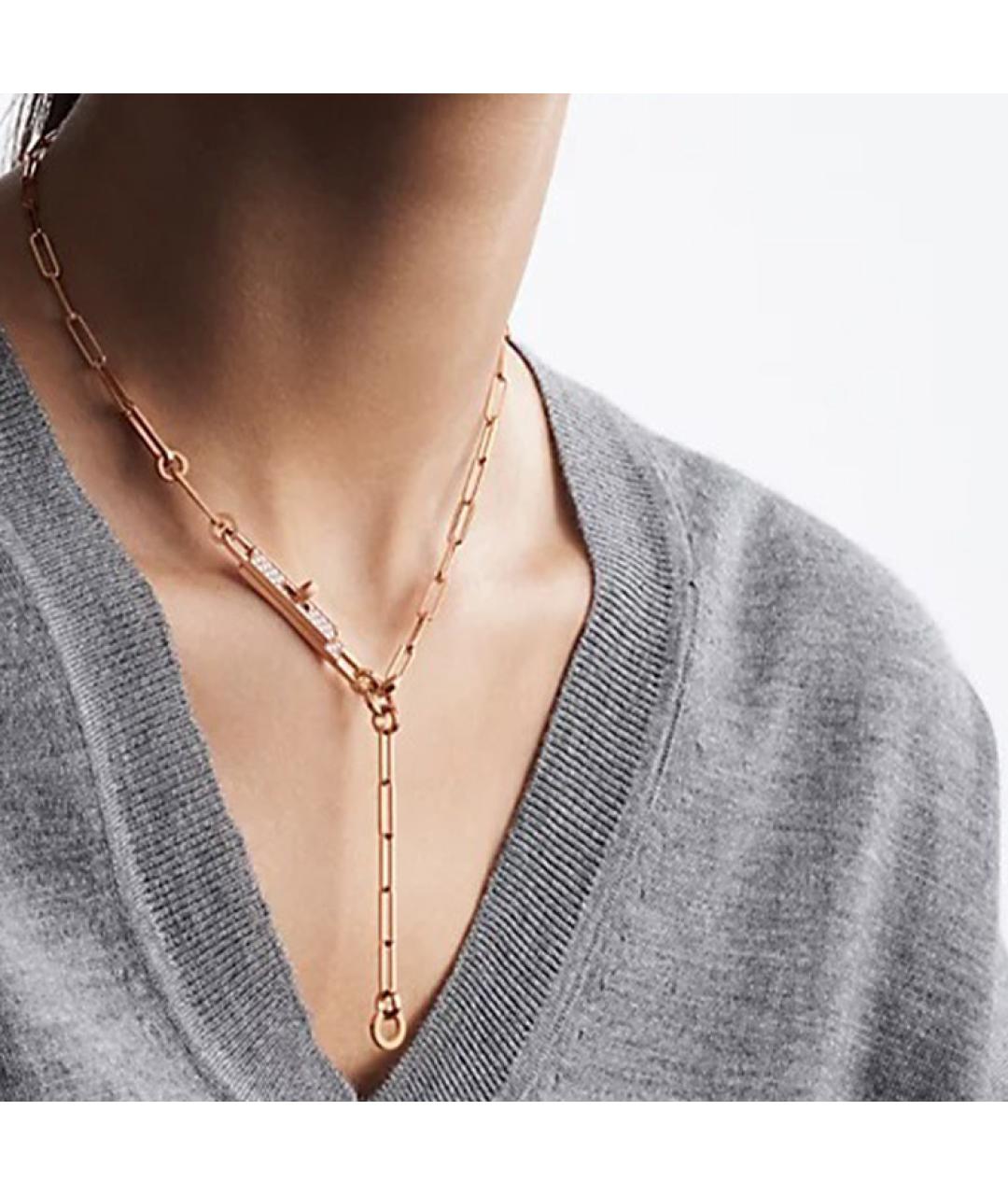 HERMES Розовая цепочка из розового золота, фото 3
