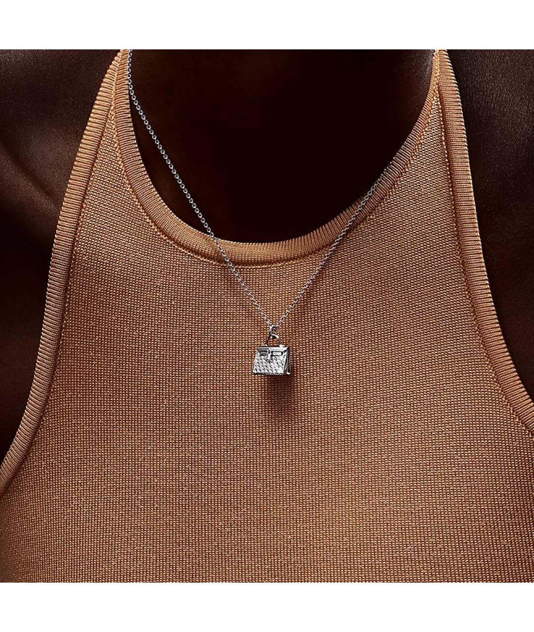 HERMES Серебряная цепочка из белого золота, фото 3