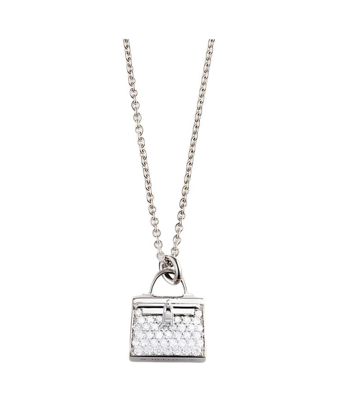 HERMES Серебряная цепочка из белого золота, фото 1