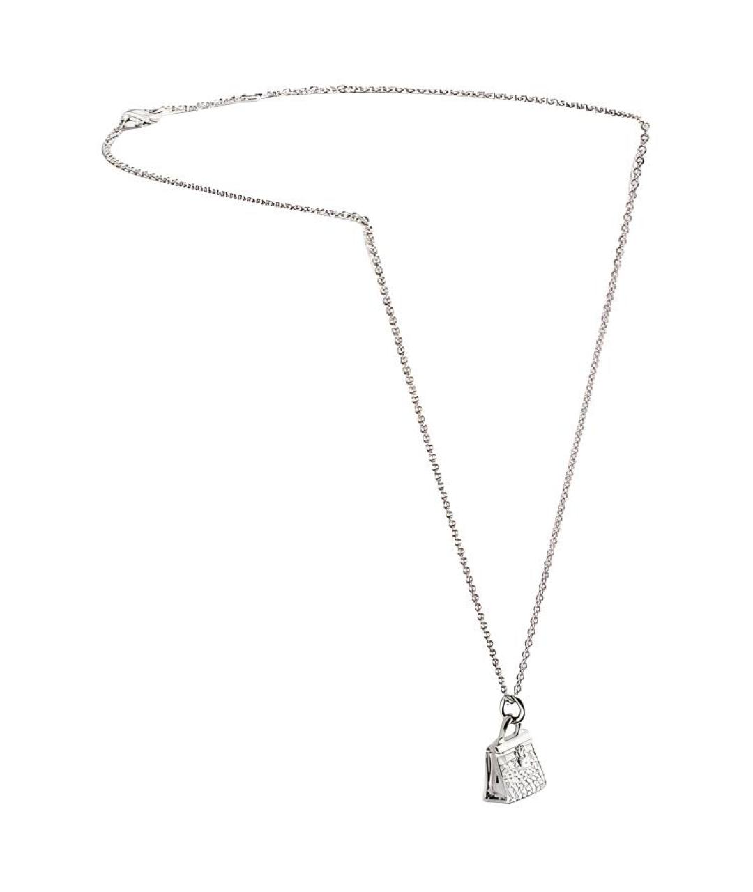 HERMES Серебряная цепочка из белого золота, фото 2