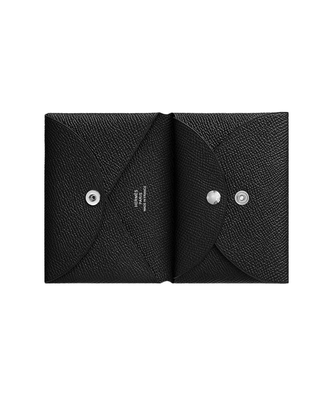 HERMES Черный кожаный кардхолдер, фото 4