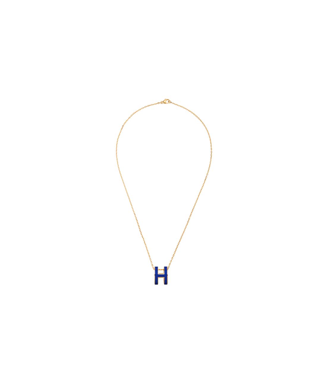 HERMES Синяя металлическая подвеска, фото 3