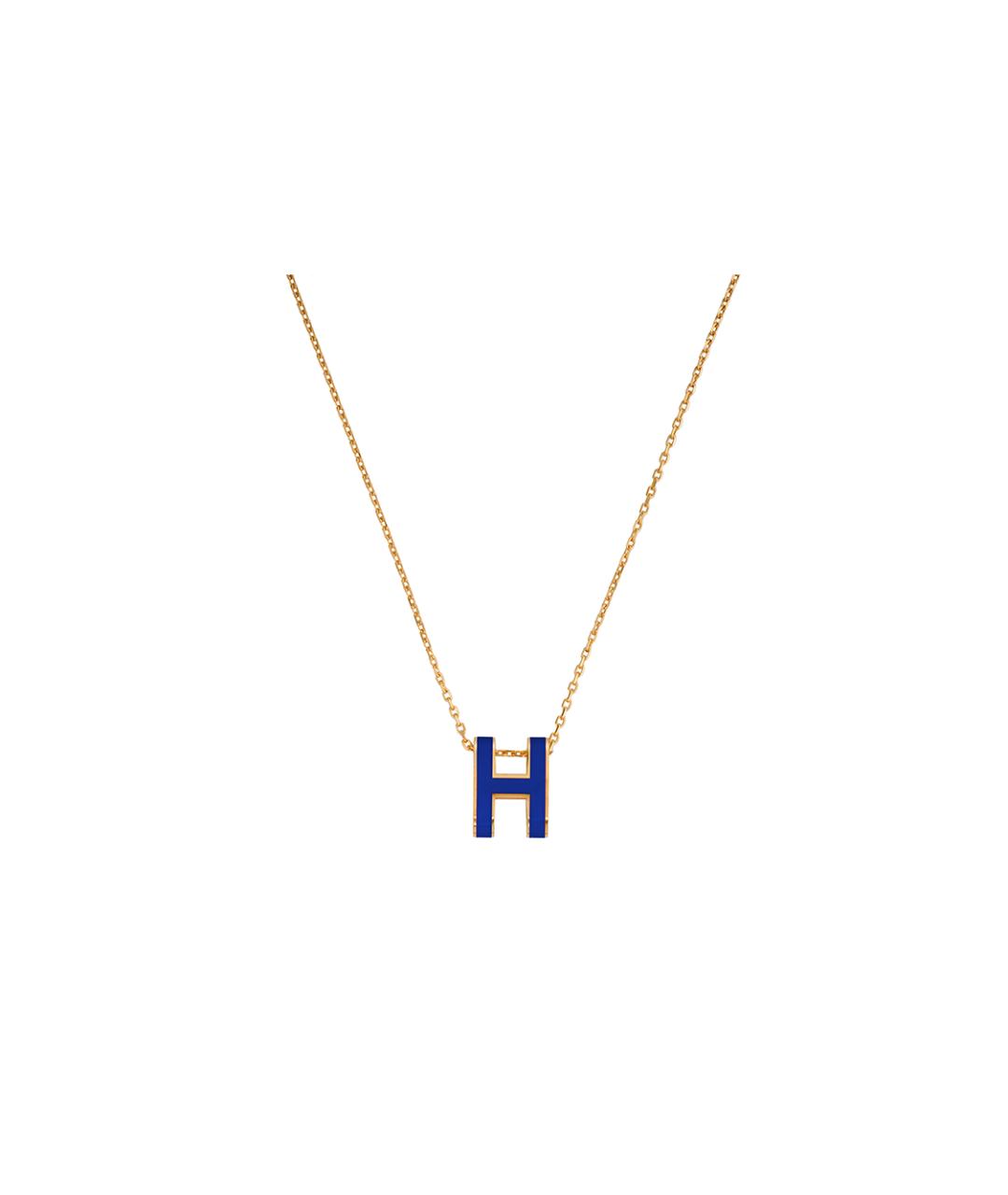 HERMES Синяя металлическая подвеска, фото 1