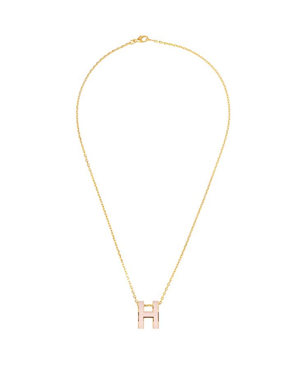 HERMES Розовая металлическая цепочка, фото 2