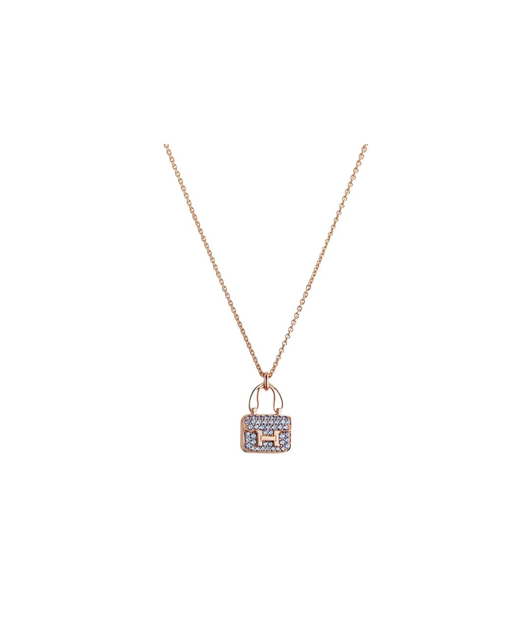HERMES Золотая цепочка из розового золота, фото 1