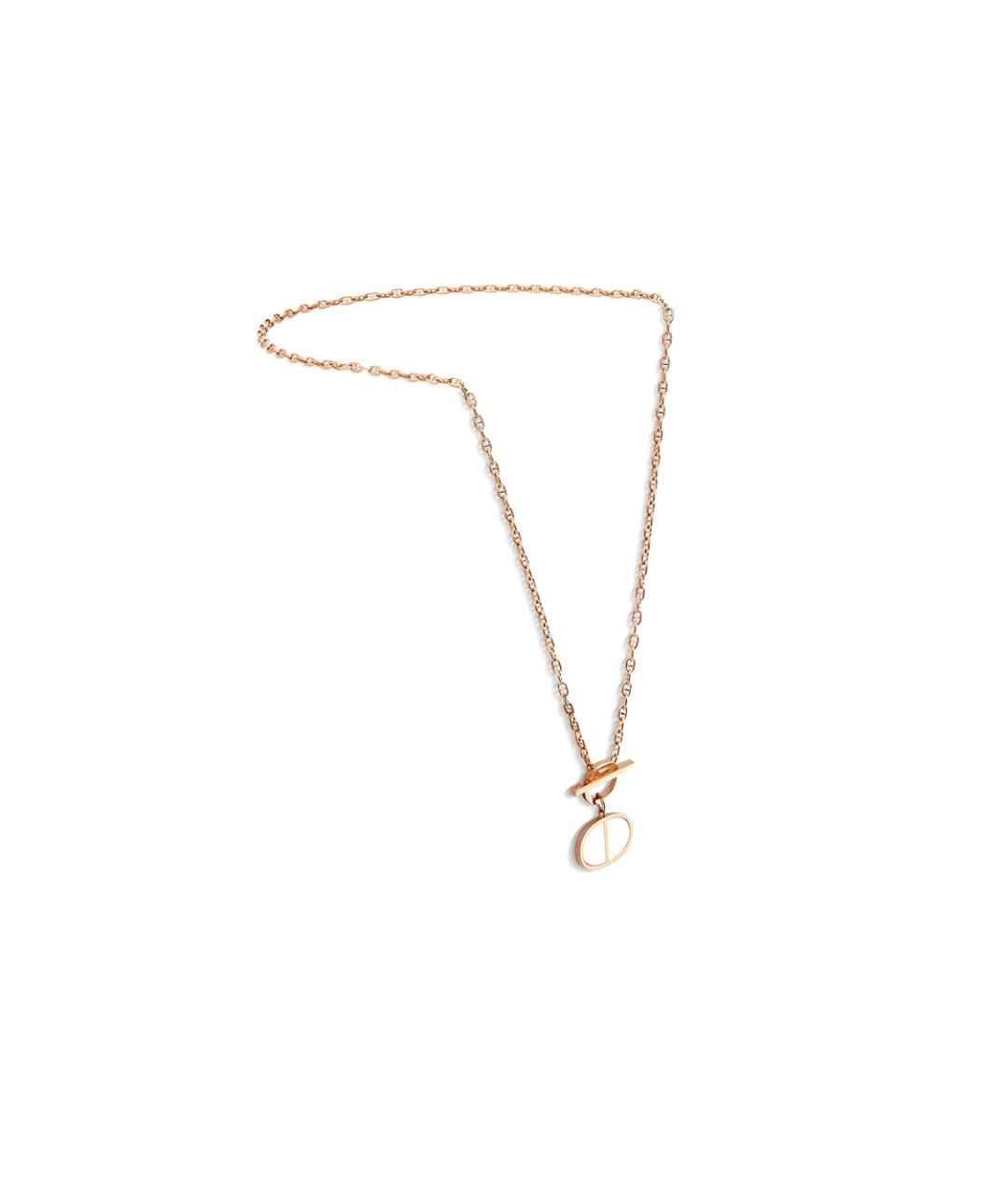 HERMES Розовая цепочка из розового золота, фото 2