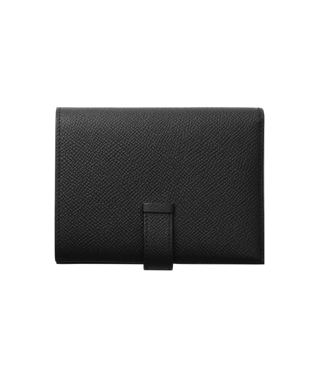 HERMES Черный кожаный кошелек, фото 5