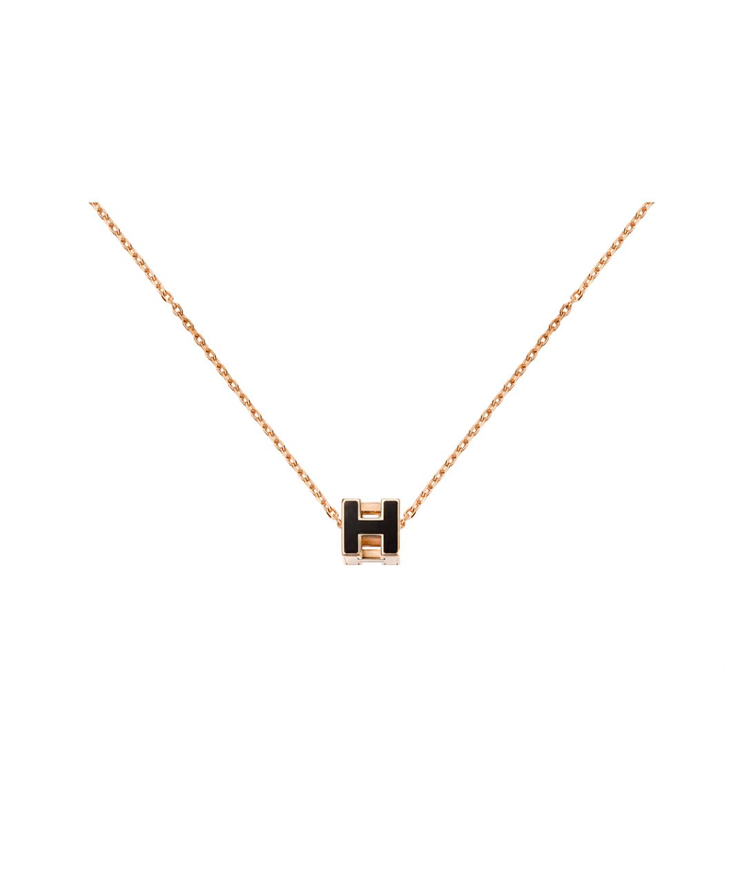HERMES Черная металлическая подвеска, фото 1