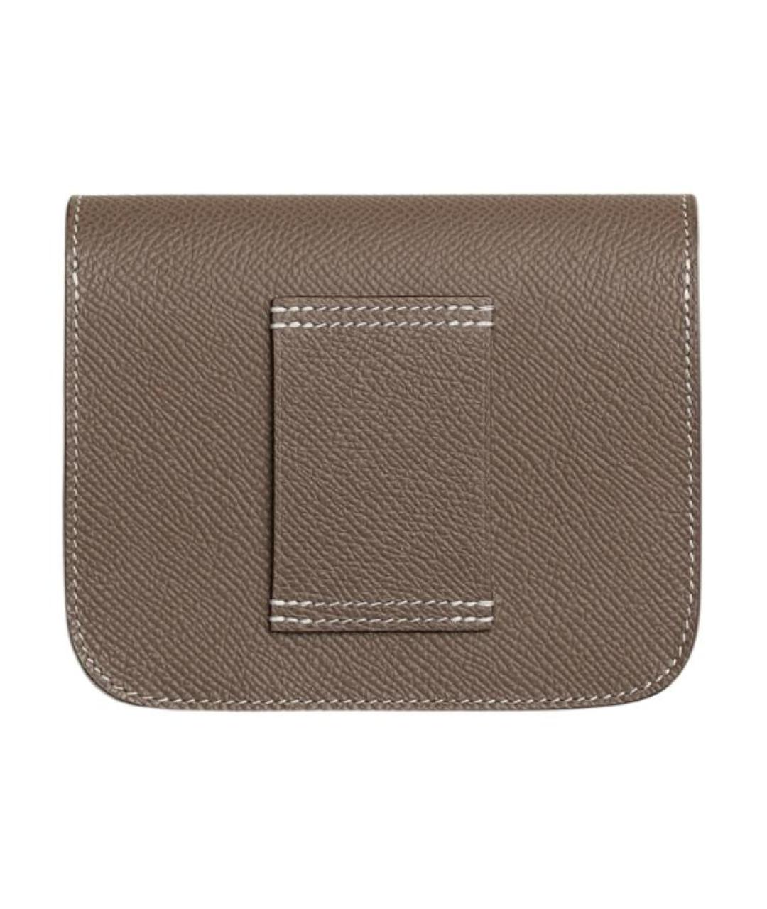 HERMES Коричневый кожаный кошелек, фото 2