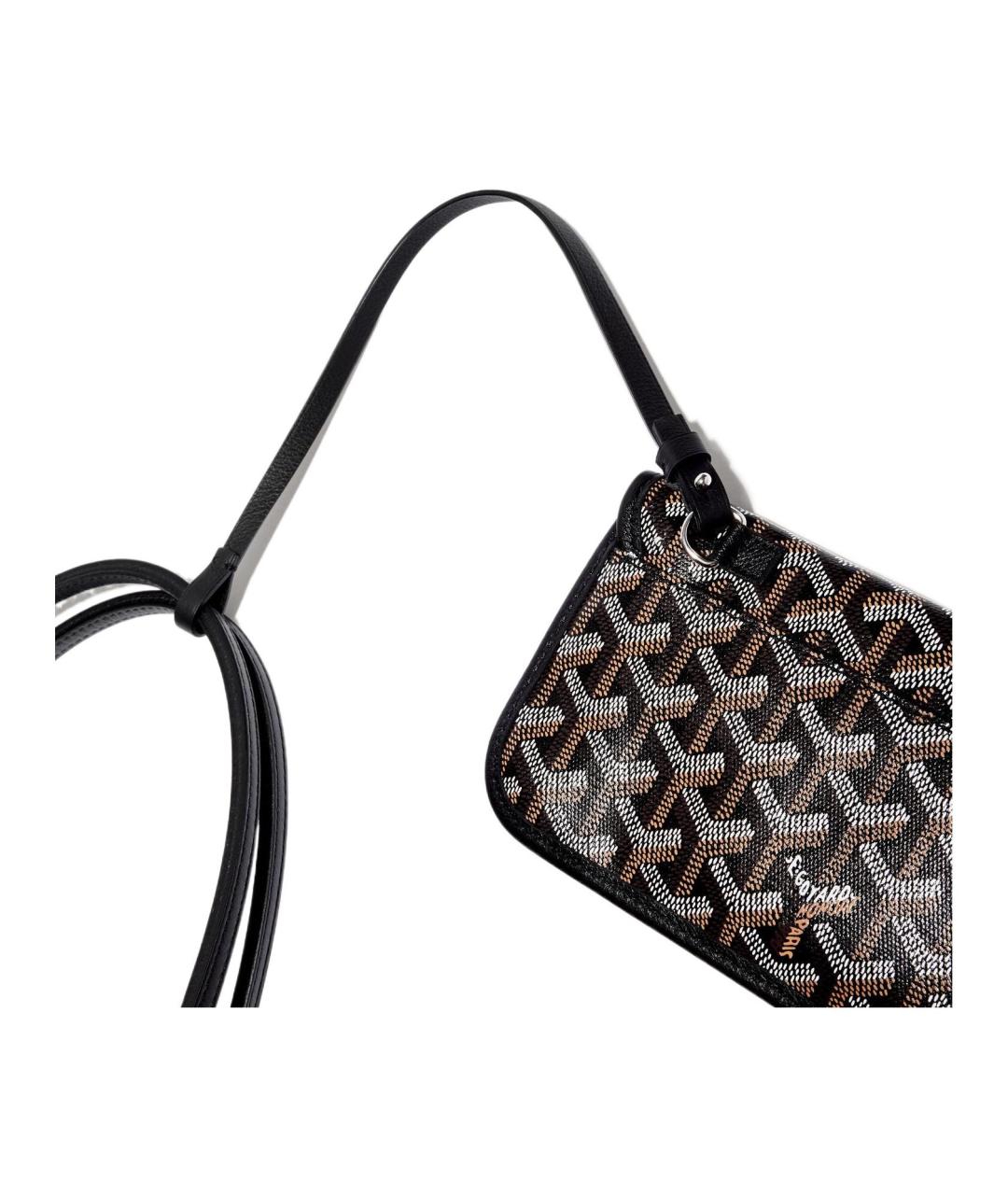 GOYARD Черная кожаная сумка через плечо, фото 4