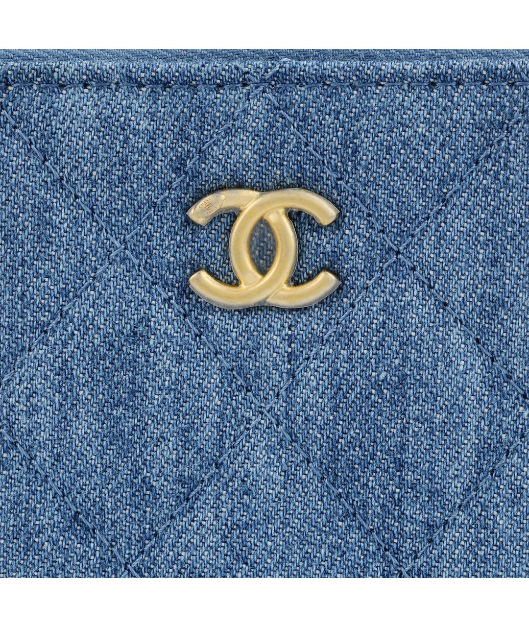 CHANEL Синий кошелек, фото 5