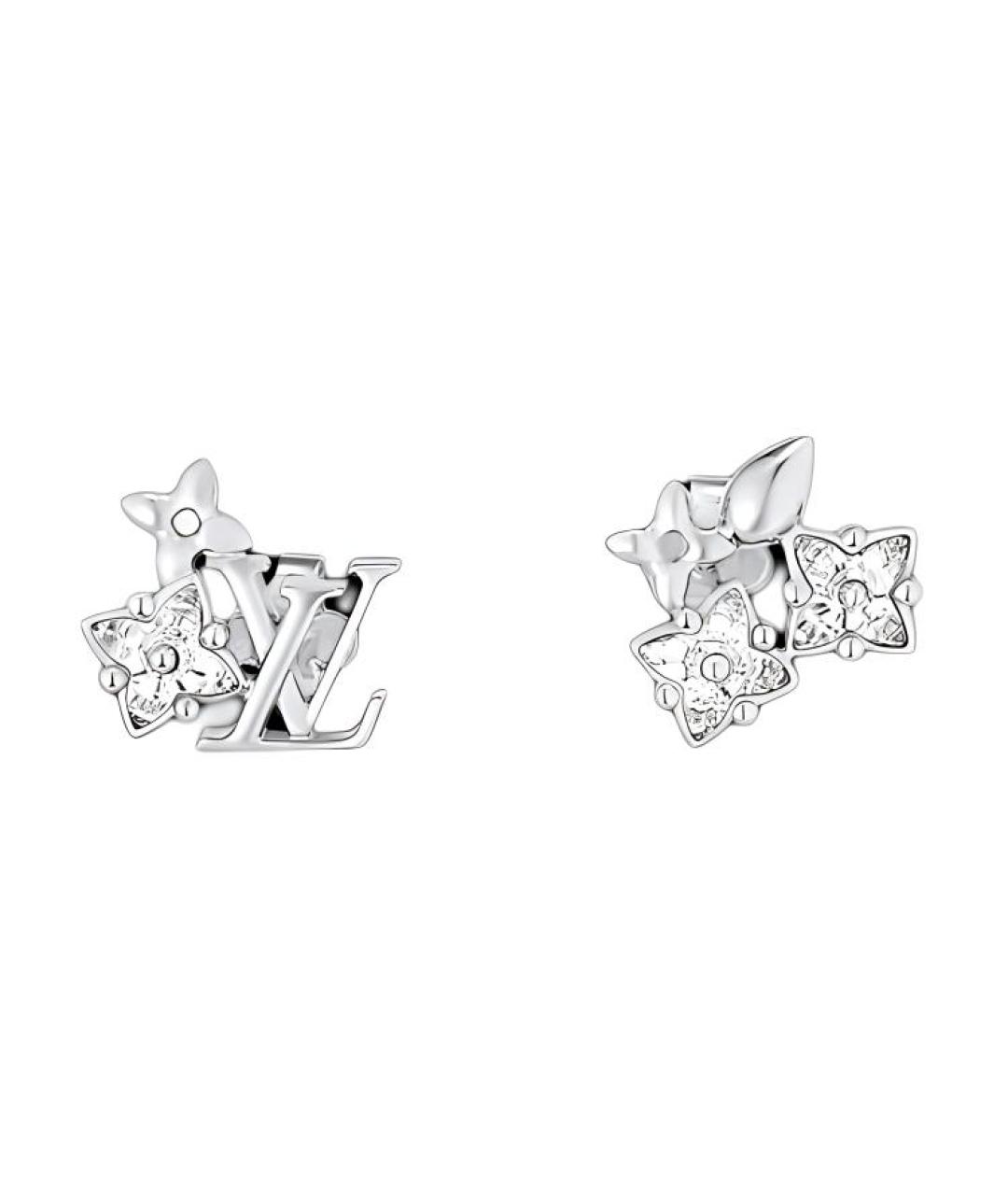 LOUIS VUITTON Серебряные металлические серьги, фото 1