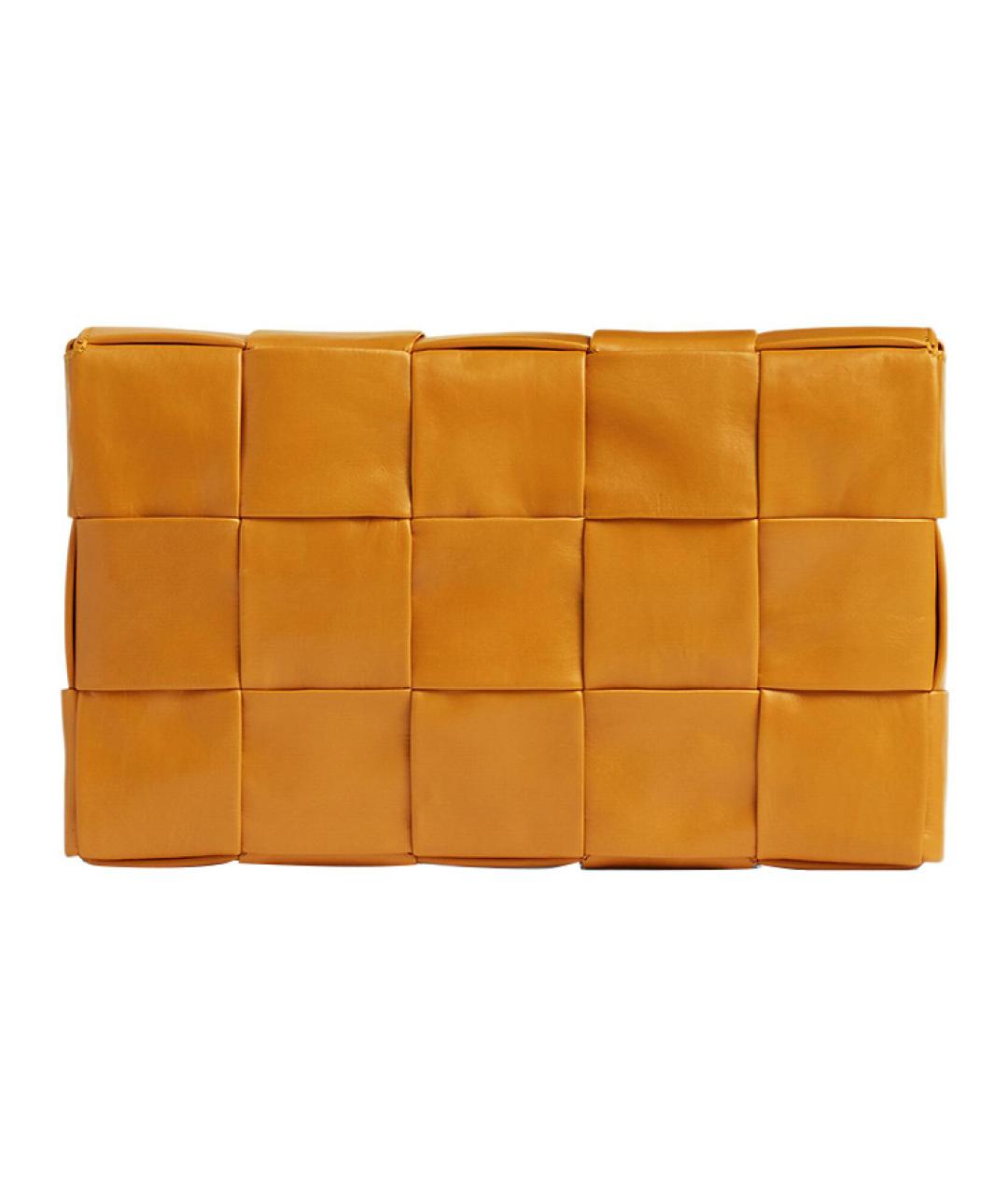 BOTTEGA VENETA Оранжевая кожаная сумка через плечо, фото 6