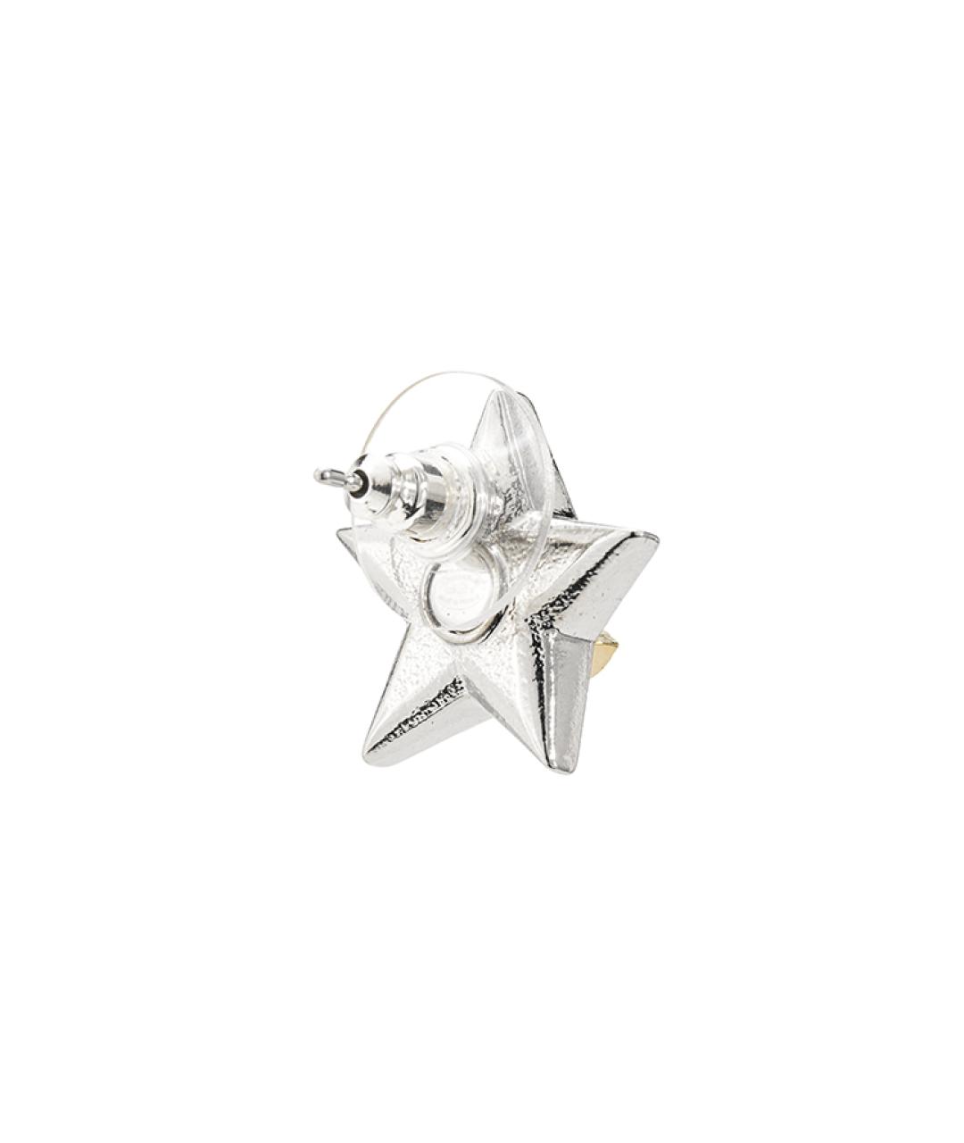 CHANEL Серебряные металлические серьги, фото 3