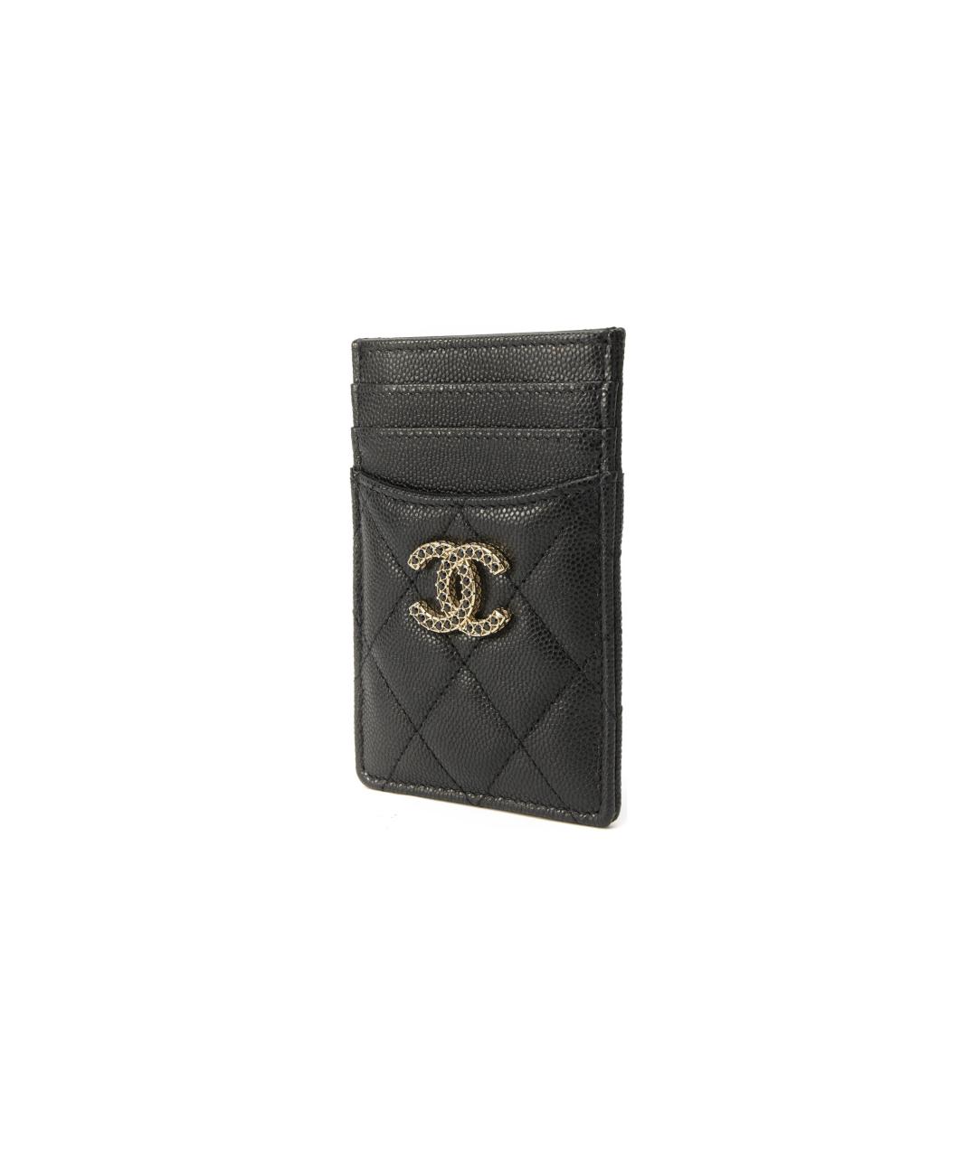 CHANEL Черный кожаный кардхолдер, фото 2