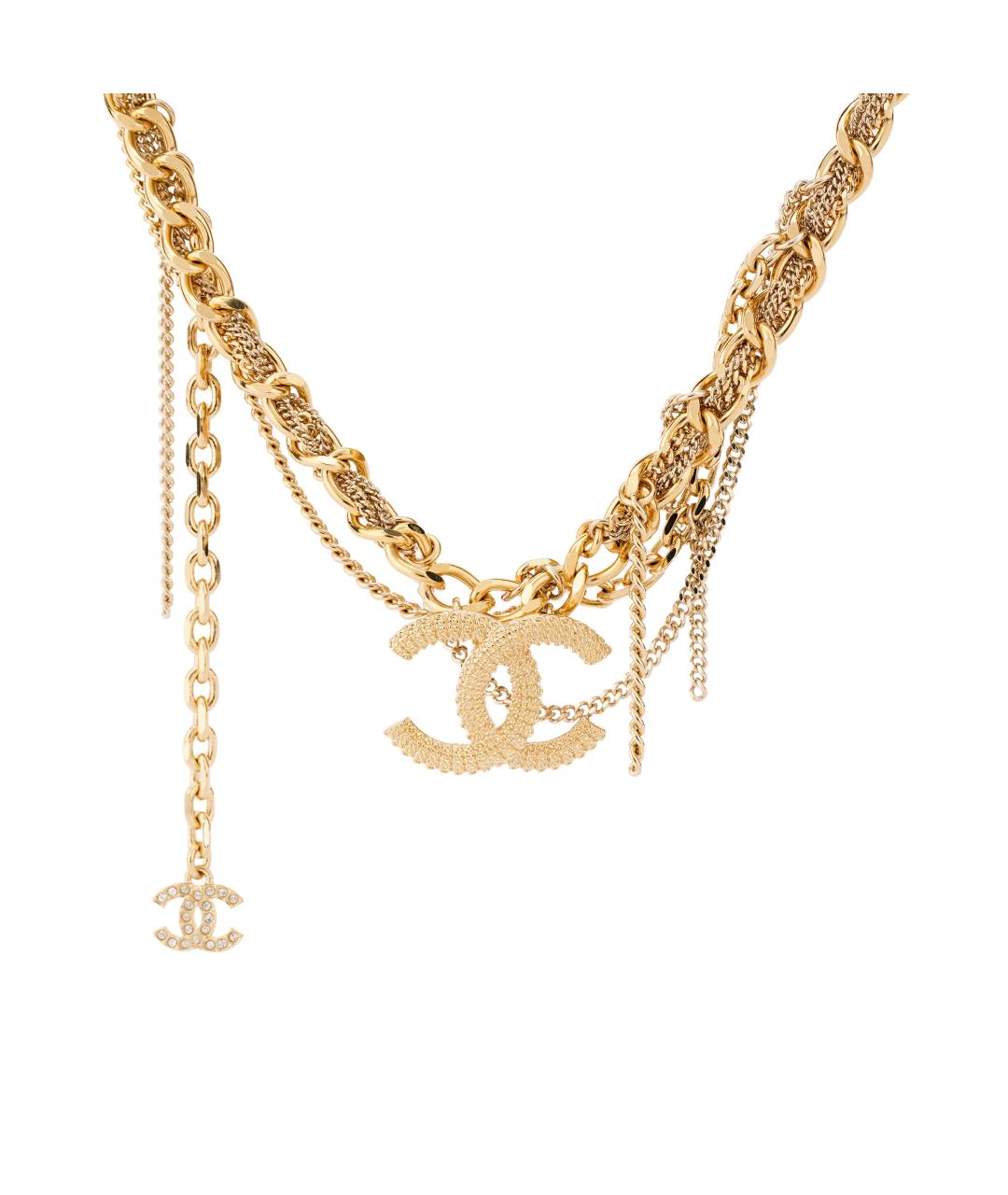 CHANEL Золотая металлическая цепочка, фото 2