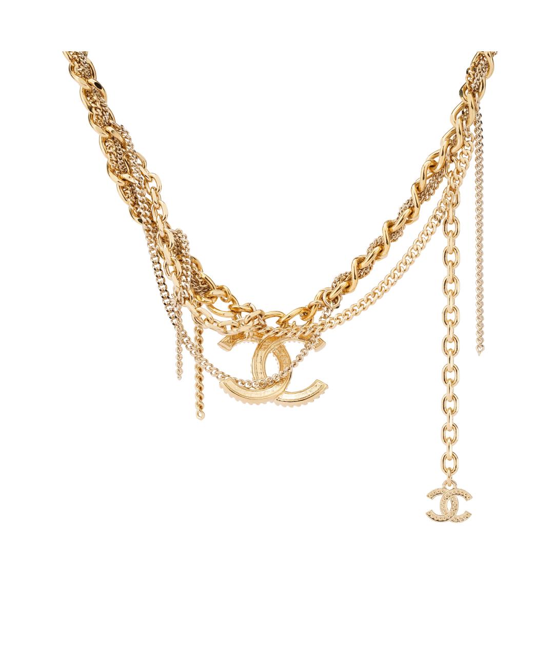 CHANEL Золотая металлическая цепочка, фото 1