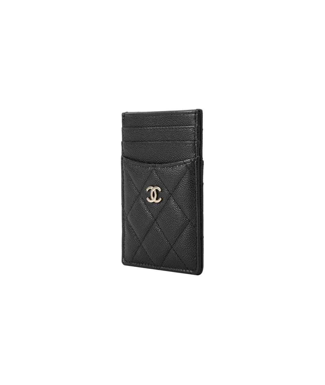 CHANEL Черный кожаный кардхолдер, фото 2