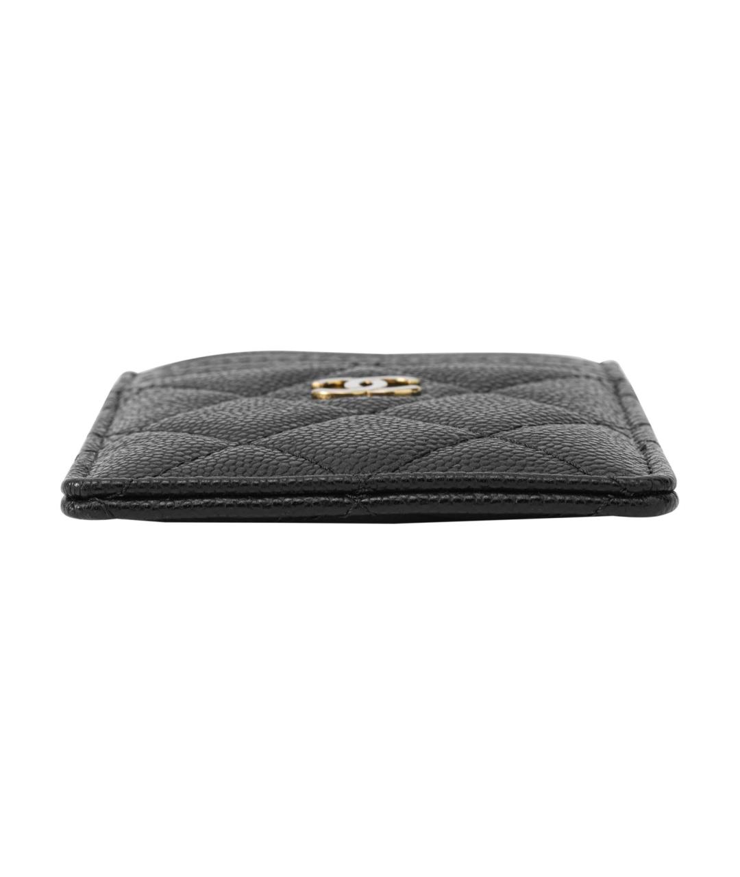 CHANEL Черный кожаный кардхолдер, фото 4