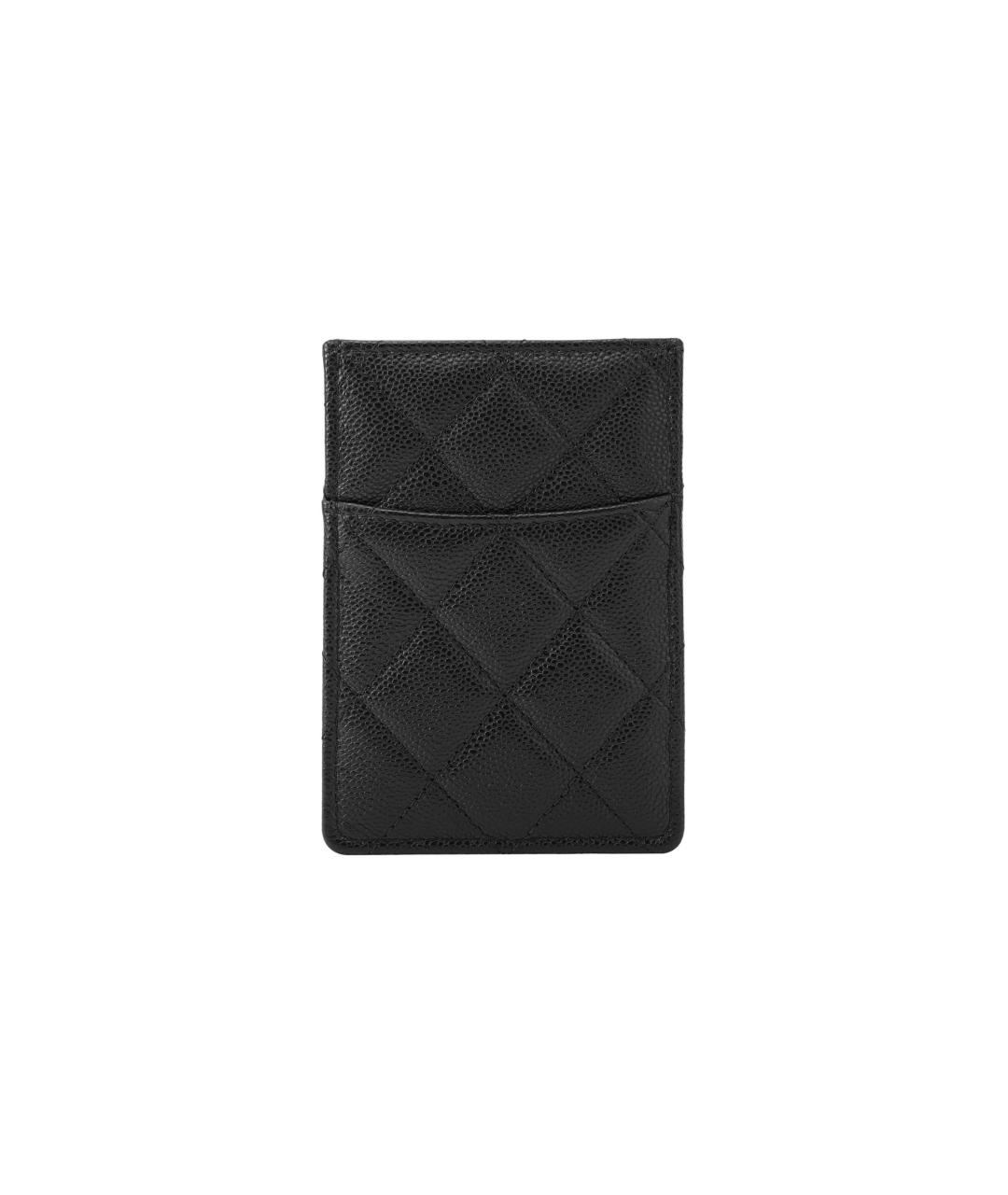 CHANEL Черный кожаный кардхолдер, фото 3