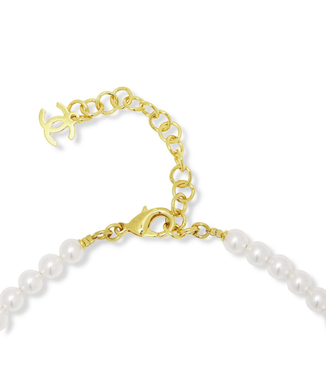 CHANEL Белая металлическая цепочка, фото 4