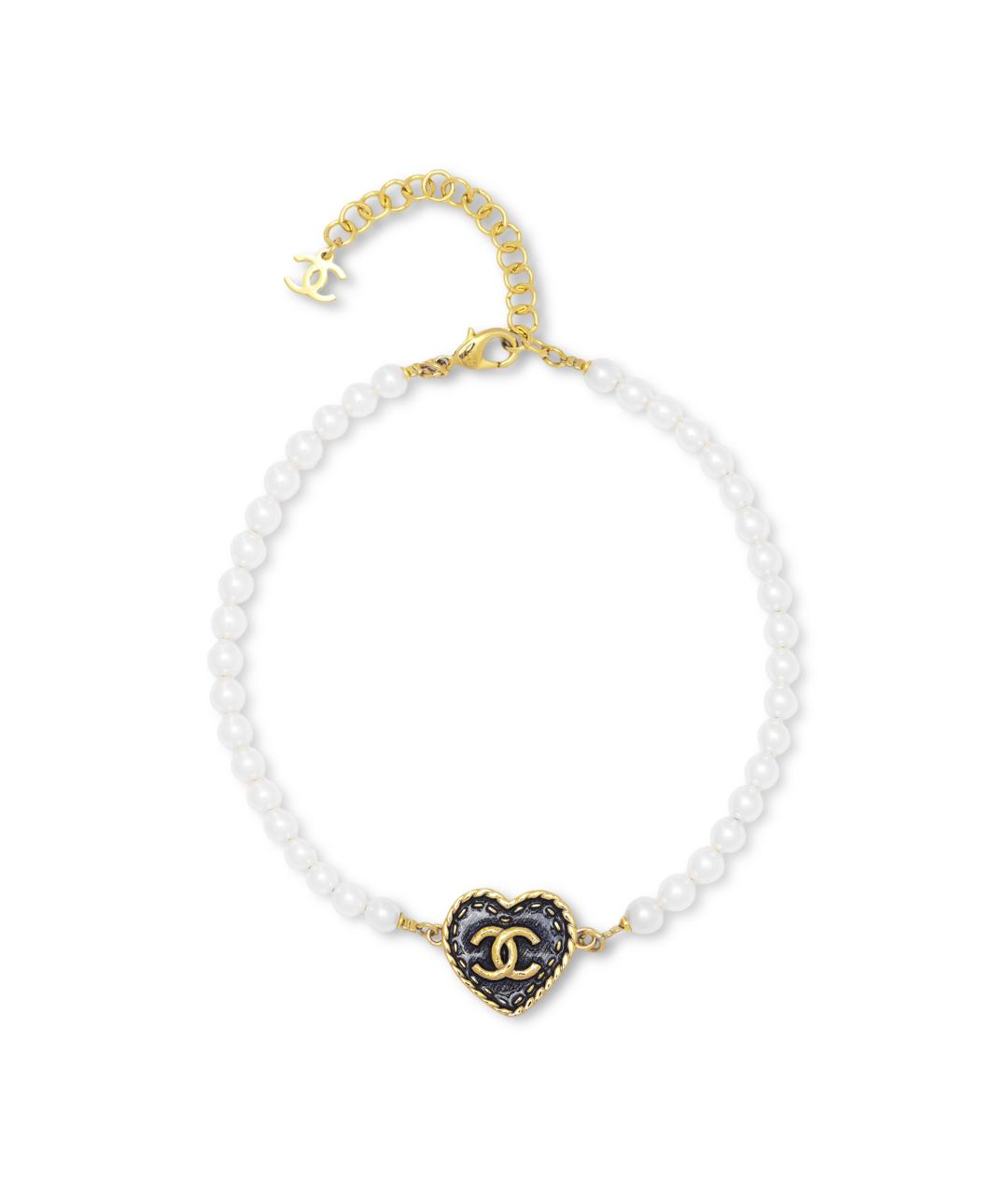 CHANEL Белая металлическая цепочка, фото 1