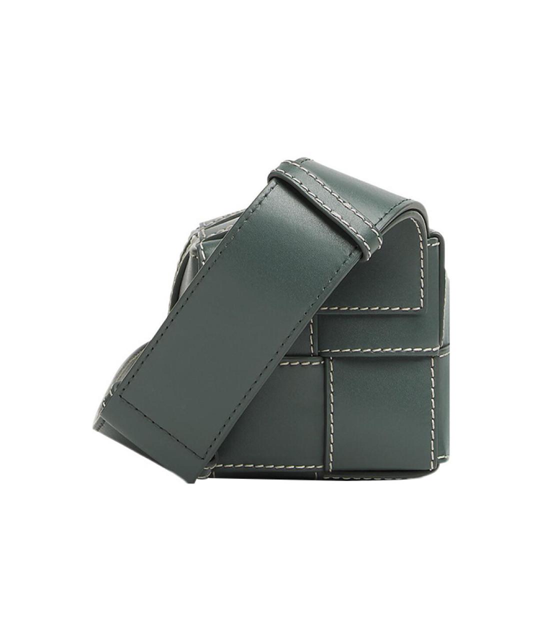 BOTTEGA VENETA Серая кожаная сумка на плечо, фото 2