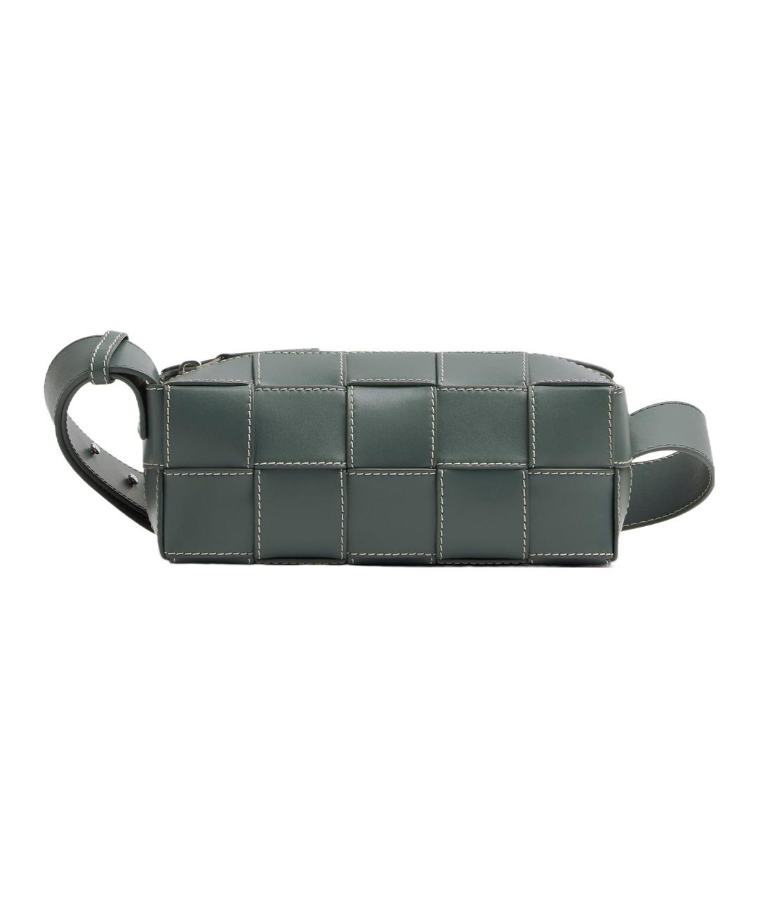 BOTTEGA VENETA Серая кожаная сумка на плечо, фото 1