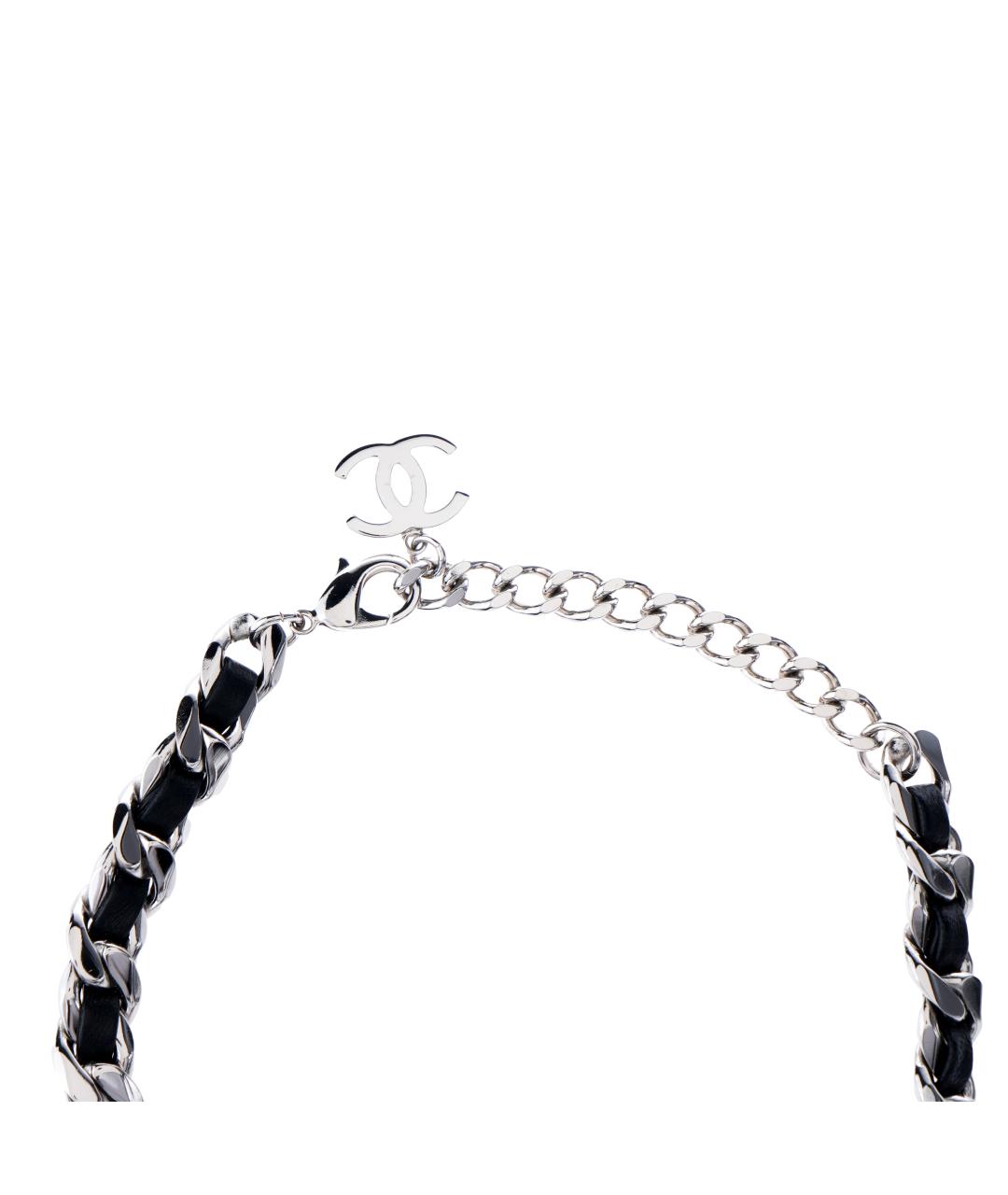 CHANEL Серебряная металлическая цепочка, фото 3