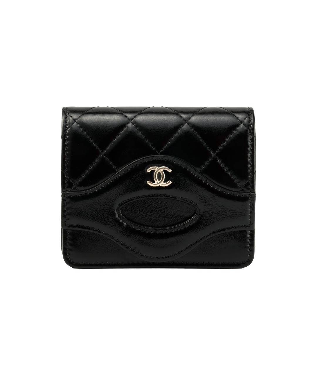 CHANEL Черный кожаный кардхолдер, фото 1