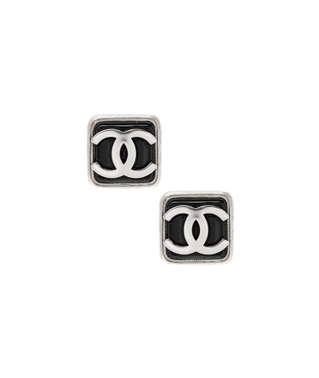 CHANEL Серебряные металлические серьги, фото 1