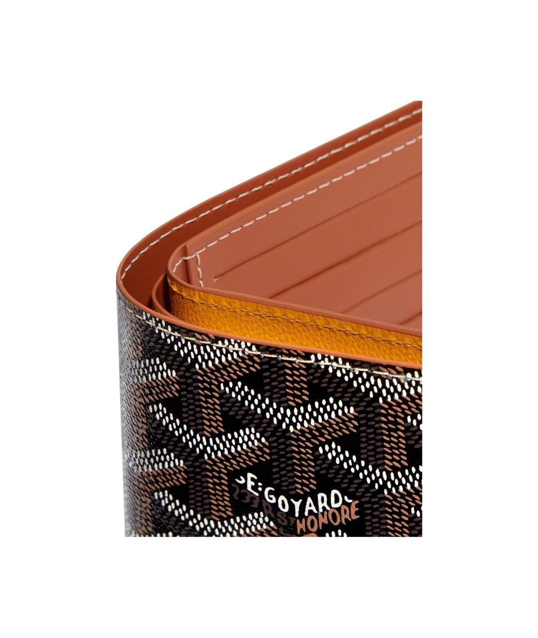 GOYARD Коричневый кожаный кошелек, фото 3