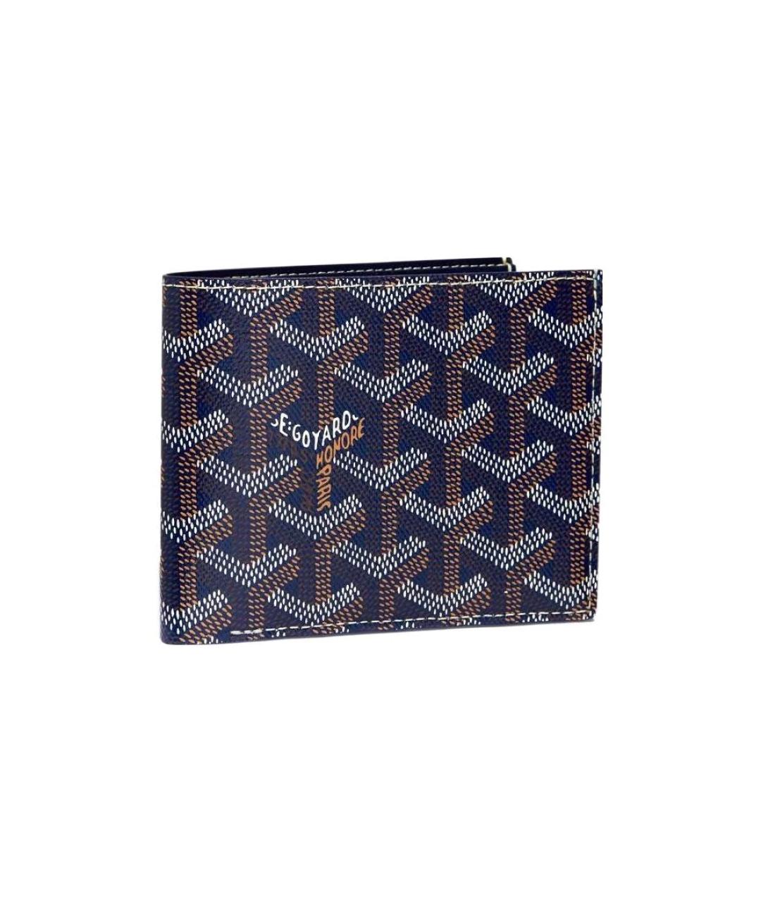 GOYARD Темно-синий кожаный кошелек, фото 1