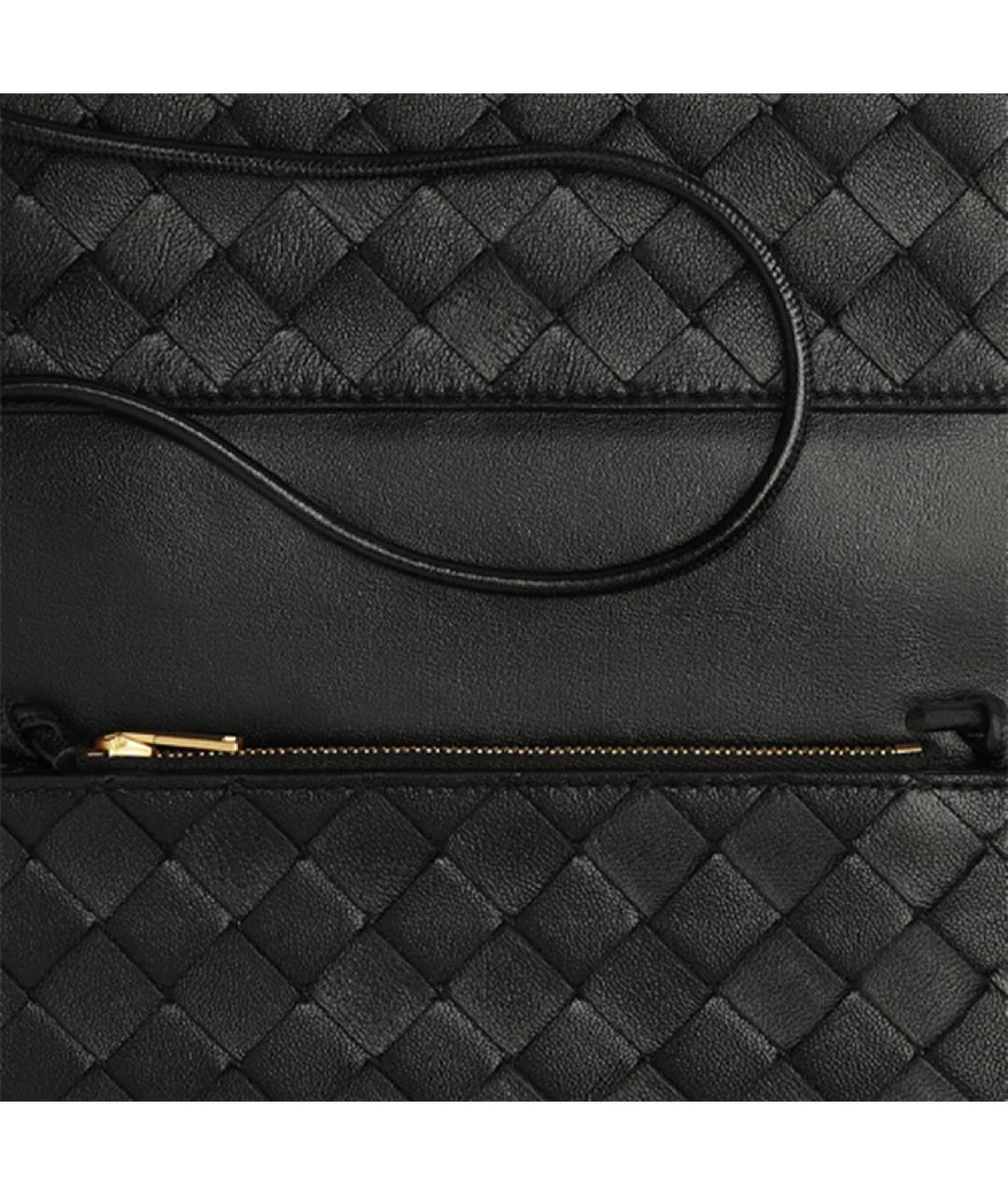 BOTTEGA VENETA Черный кожаный кошелек, фото 4