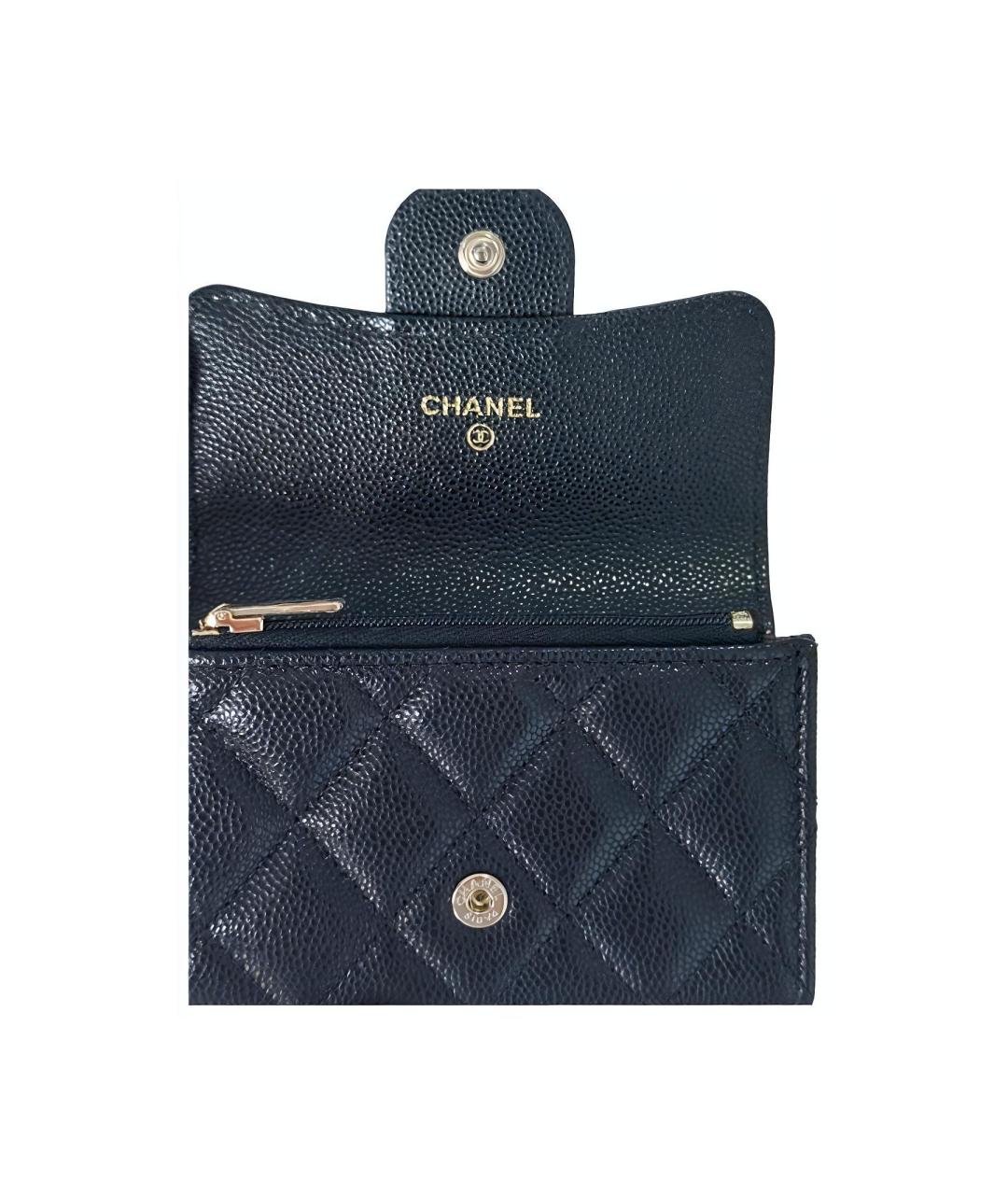 CHANEL Темно-синий кардхолдер, фото 4