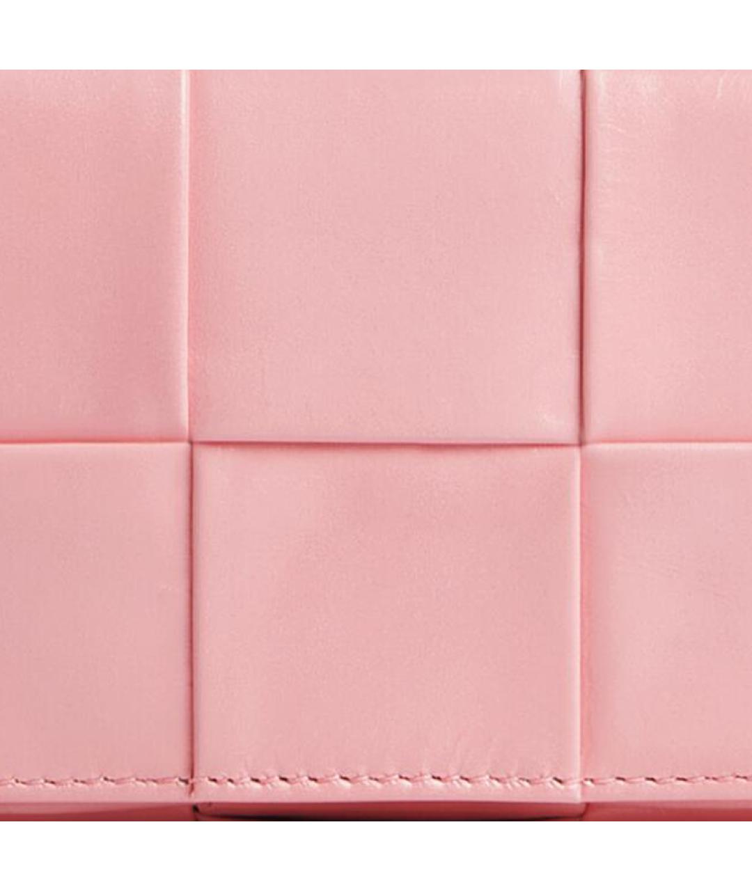 BOTTEGA VENETA Розовая кожаная сумка на плечо, фото 5