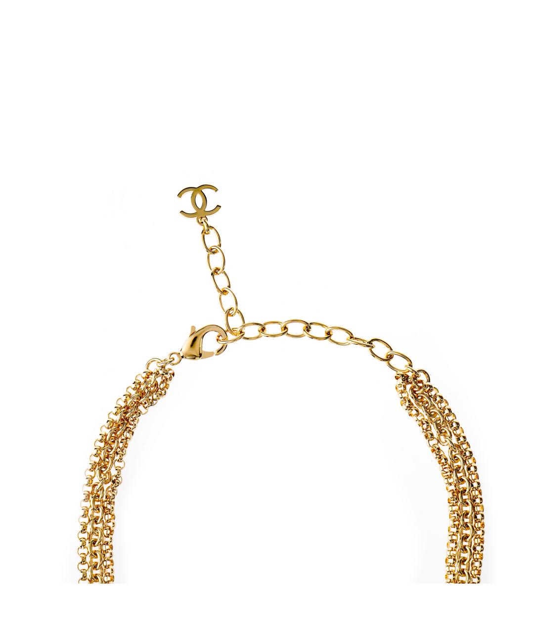 CHANEL Золотая металлическая цепочка, фото 4