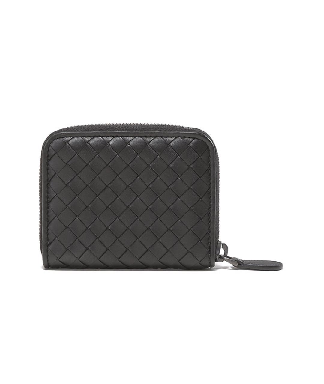 BOTTEGA VENETA Черный кожаный кардхолдер, фото 4