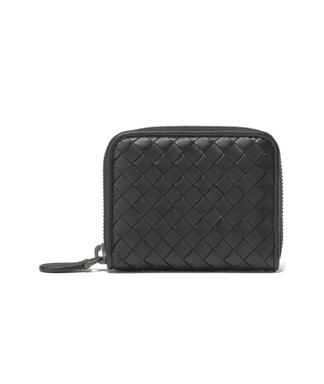 BOTTEGA VENETA Черный кожаный кардхолдер, фото 1