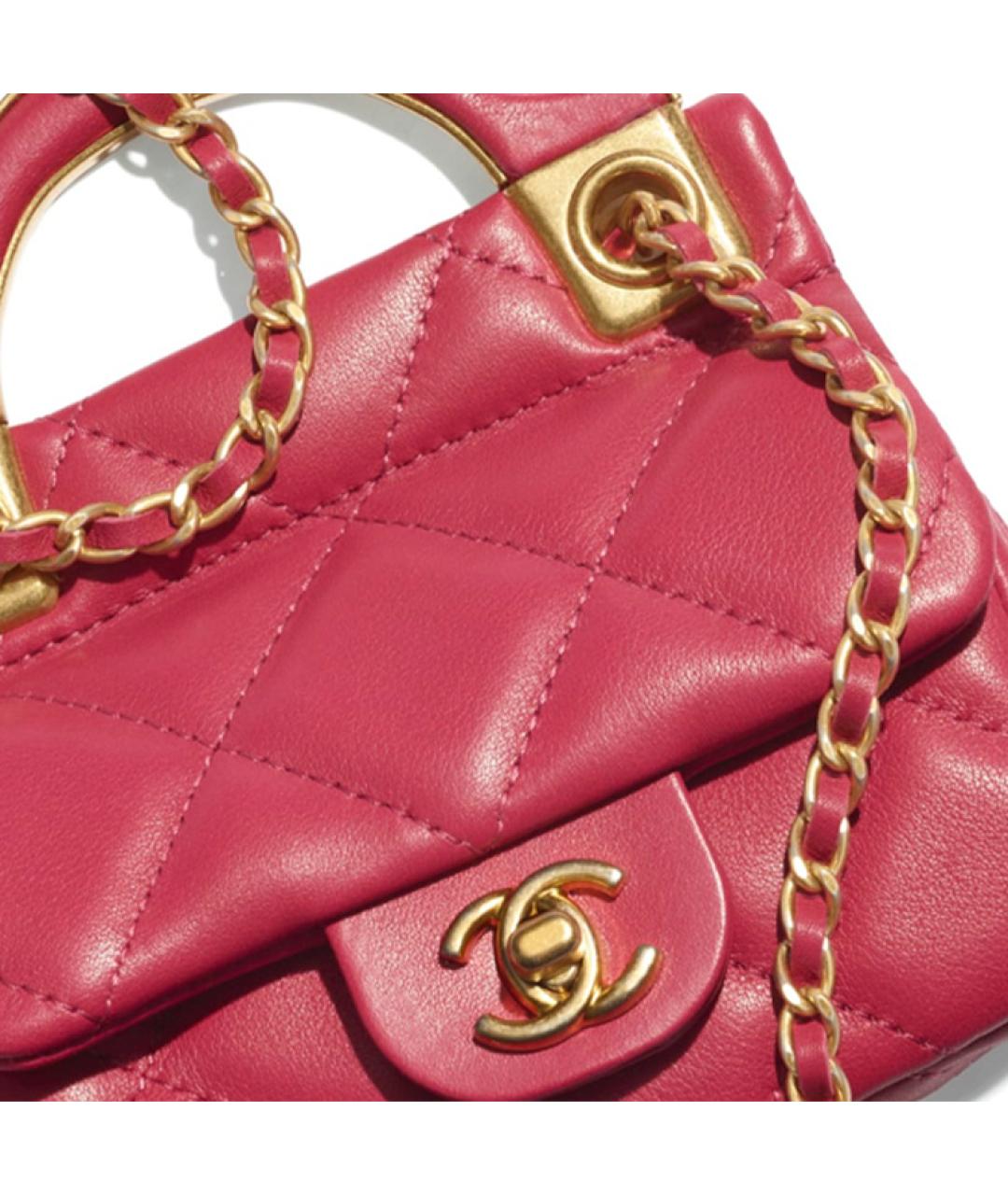 CHANEL Красный кожаный кардхолдер, фото 4
