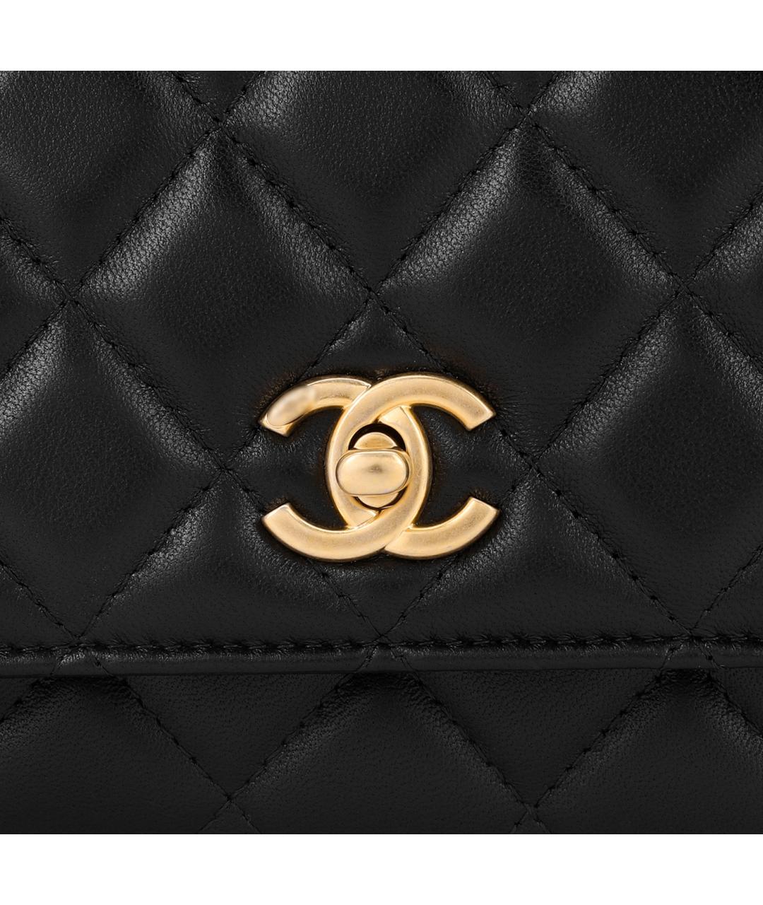 CHANEL Черный кошелек, фото 6